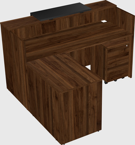 L-shaped modular reception