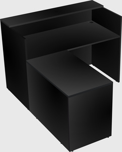 L-shaped modular reception
