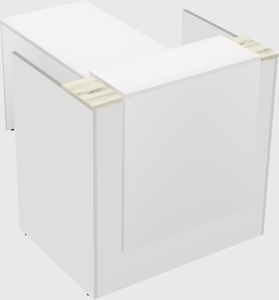 L-shaped modular reception