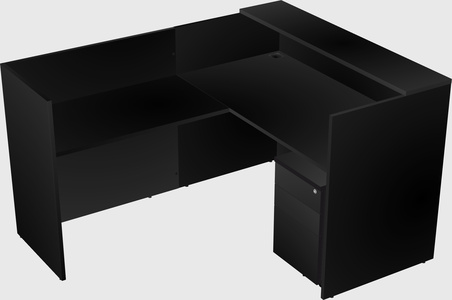 L-shaped modular reception