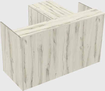 L-shaped modular reception
