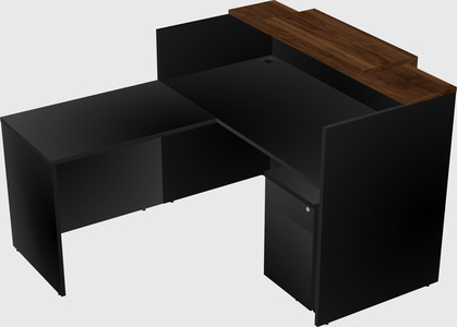 L-shaped modular reception