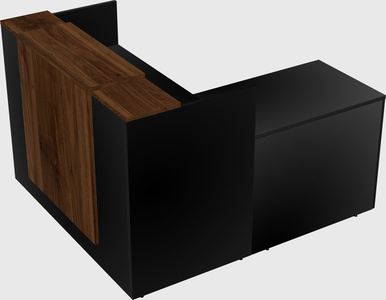 L-shaped modular reception