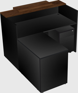 L-shaped modular reception