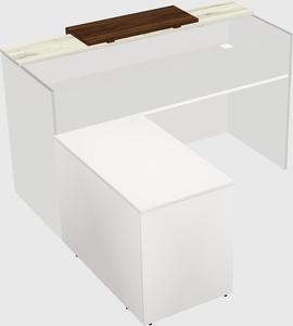 L-shaped modular reception
