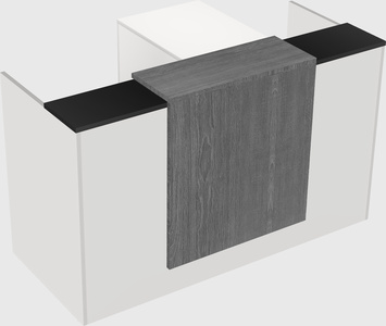 L-shaped modular reception