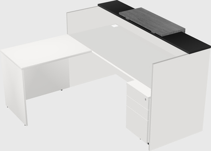 L-shaped modular reception