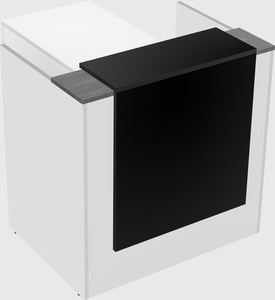 L-shaped modular reception