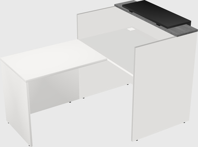 L-shaped modular reception