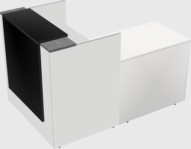 L-shaped modular reception