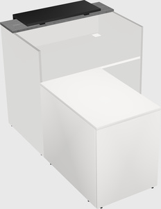 L-shaped modular reception
