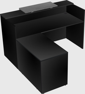 L-shaped modular reception