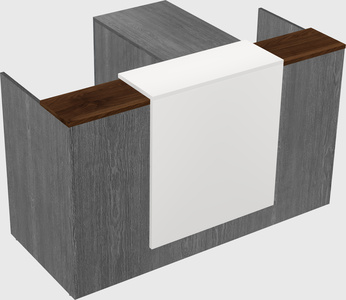 L-shaped modular reception