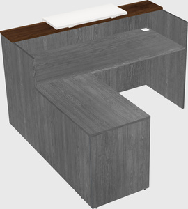 L-shaped modular reception