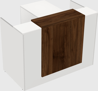 L-shaped modular reception