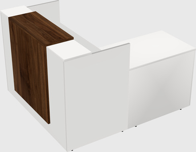 L-shaped modular reception