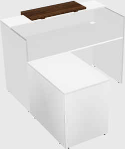 L-shaped modular reception