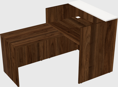 L-shaped modular reception