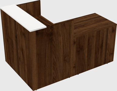 L-shaped modular reception
