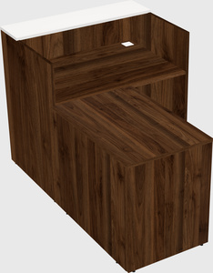 L-shaped modular reception