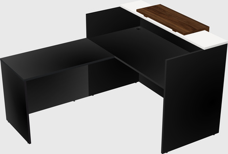 L-shaped modular reception