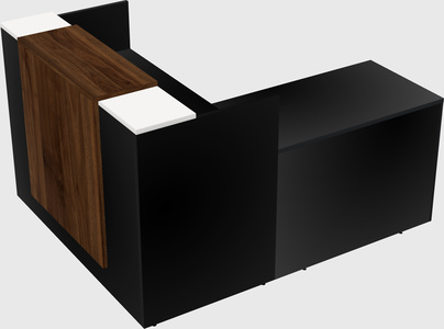 L-shaped modular reception