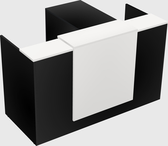 L-shaped modular reception