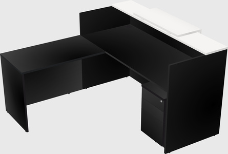 L-shaped modular reception
