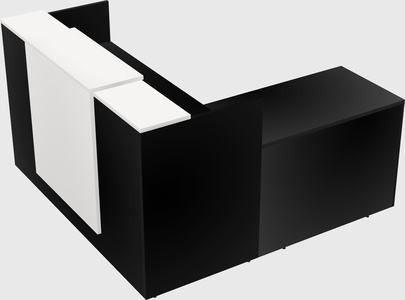 L-shaped modular reception
