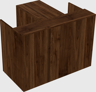 L-shaped modular reception