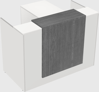 L-shaped modular reception
