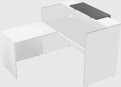 L-shaped modular reception