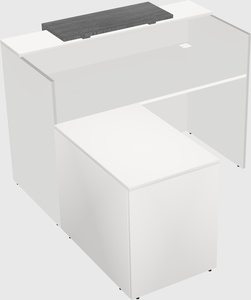 L-shaped modular reception