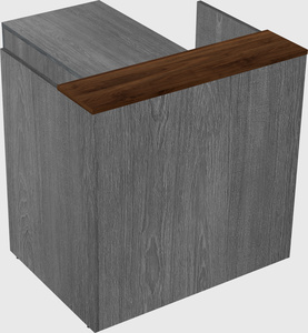 L-shaped modular reception