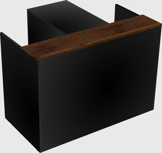 L-shaped modular reception