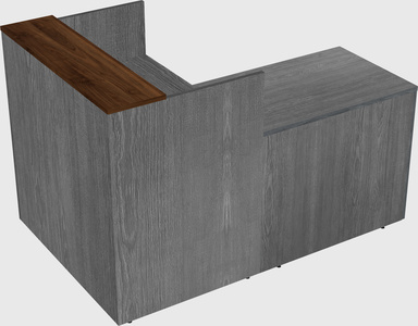 L-shaped modular reception