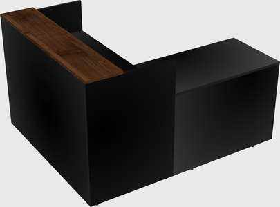 L-shaped modular reception