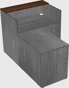 L-shaped modular reception