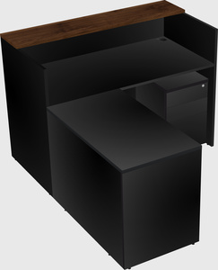 L-shaped modular reception