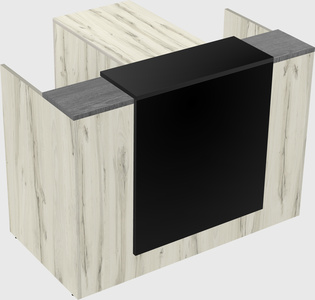 L-shaped modular reception