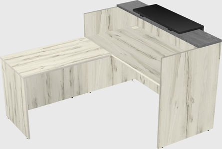 L-shaped modular reception
