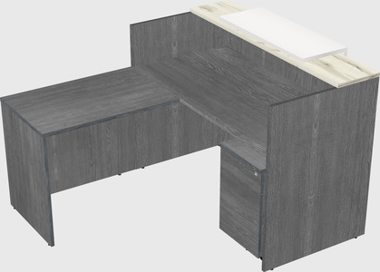 L-shaped modular reception