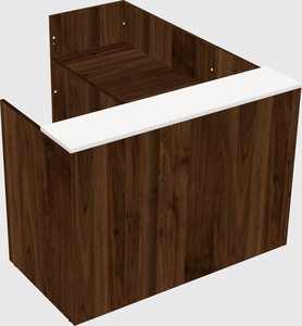 L-shaped modular reception