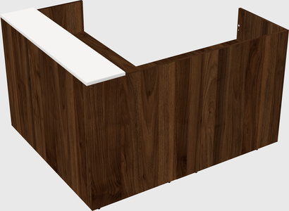 L-shaped modular reception