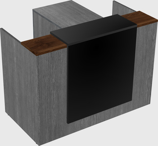 L-shaped modular reception