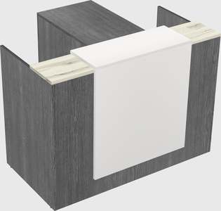 L-shaped modular reception