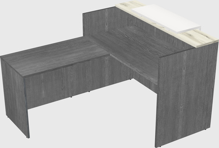 L-shaped modular reception