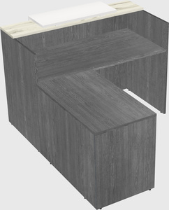 L-shaped modular reception