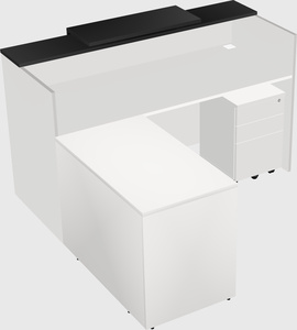 L-shaped modular reception