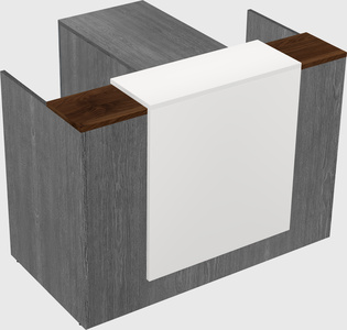 L-shaped modular reception
